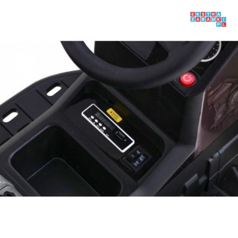 [BDM0925] Traktor TITANIUM z przyczepą 2x45W 12V/7Ah pilot, pokrowiec, koła EVA, MP3 - zielony