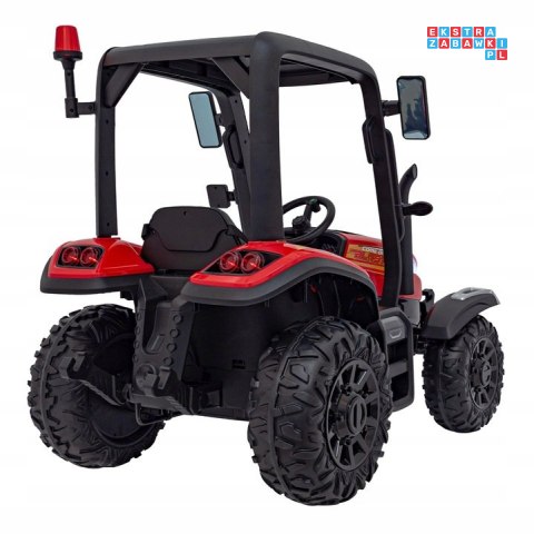 [BLT-206] Duży traktor BLAST z przyczepką na akumulator 2x200W 24V/9Ah EVA pilot MP3 - czerwony