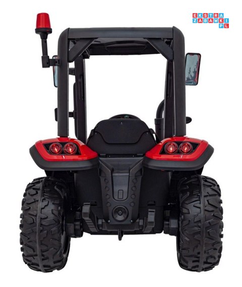 [BLT-206] Duży traktor BLAST z przyczepką na akumulator 2x200W 24V/9Ah EVA pilot MP3 - czerwony