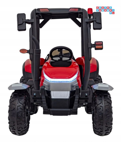 [BLT-206] Duży traktor BLAST z przyczepką na akumulator 2x200W 24V/9Ah EVA pilot MP3 - czerwony