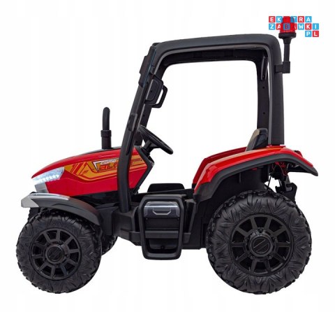 [BLT-206] Duży traktor BLAST z przyczepką na akumulator 2x200W 24V/9Ah EVA pilot MP3 - czerwony
