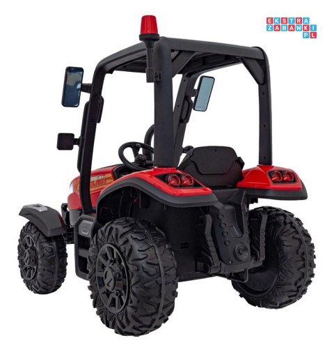 [BLT-206] Duży traktor BLAST z przyczepką na akumulator 2x200W 24V/9Ah EVA pilot MP3 - czerwony