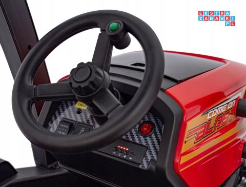 [BLT-206] Duży traktor BLAST z przyczepką na akumulator 2x200W 24V/9Ah EVA pilot MP3 - czerwony