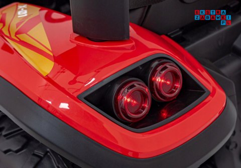 [BLT-206] Duży traktor BLAST z przyczepką na akumulator 2x200W 24V/9Ah EVA pilot MP3 - czerwony