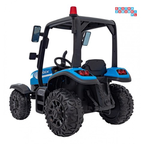 [BLT-206] Duży traktor BLAST z przyczepką na akumulator 2x200W 24V/9Ah EVA pilot MP3 - niebieski