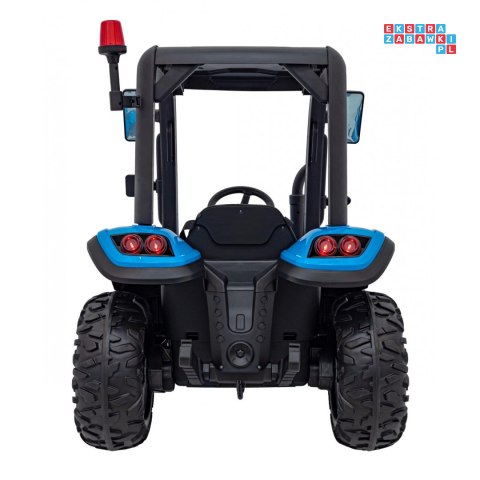 [BLT-206] Duży traktor BLAST z przyczepką na akumulator 2x200W 24V/9Ah EVA pilot MP3 - niebieski