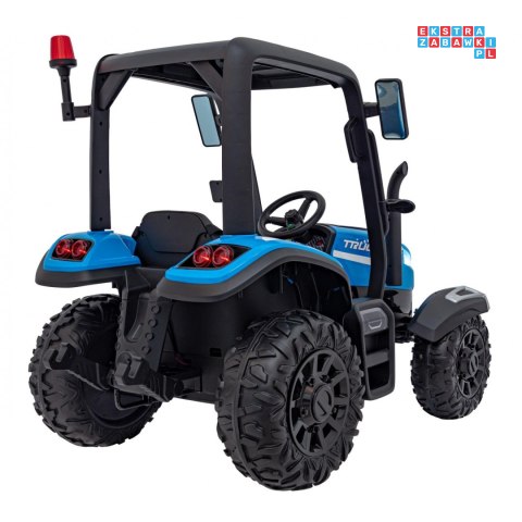 [BLT-206] Duży traktor BLAST z przyczepką na akumulator 2x200W 24V/9Ah EVA pilot MP3 - niebieski