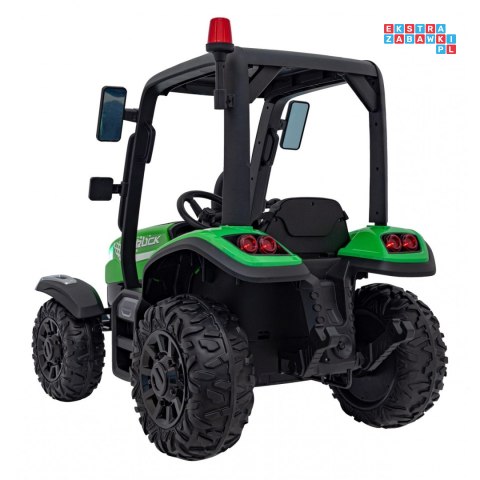 [BLT-206] Duży traktor BLAST z przyczepką na akumulator 2x200W 24V/9Ah EVA pilot MP3 - zielony