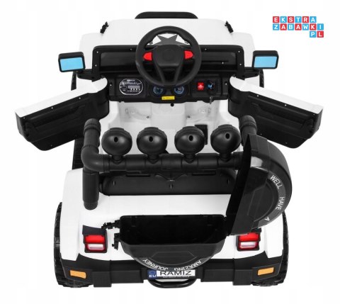 [BRD-7588] Terenowy Full Time 4WD 4x40W 12V/10Ah koła EVA, pilot, LED - biały