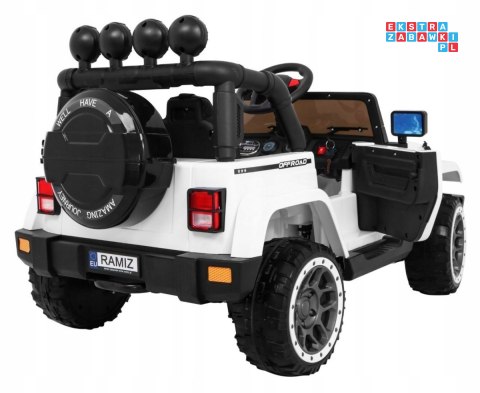 [BRD-7588] Terenowy Full Time 4WD 4x40W 12V/10Ah koła EVA, pilot, LED - biały
