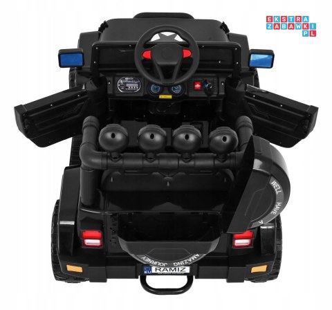 [BRD-7588] Terenowy Full Time 4WD 4x40W 12V/10Ah koła EVA, pilot, LED - czarny