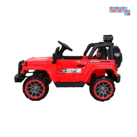 [BRD-7588] Terenowy Full Time 4WD 4x45W 12V/10Ah koła EVA, pilot, LED - czerwony