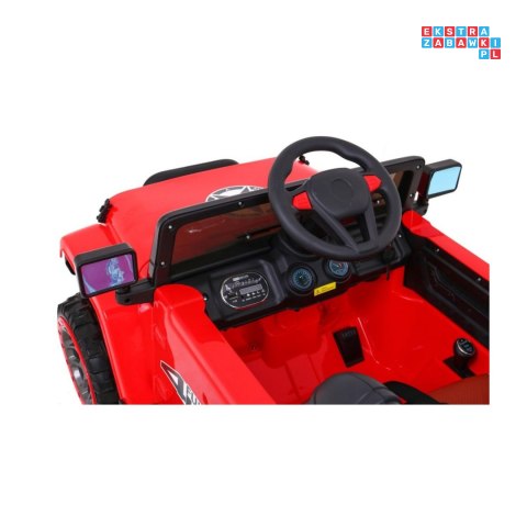 [BRD-7588] Terenowy Full Time 4WD 4x45W 12V/10Ah koła EVA, pilot, LED - czerwony