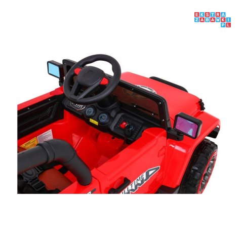 [BRD-7588] Terenowy Full Time 4WD 4x45W 12V/10Ah koła EVA, pilot, LED - czerwony