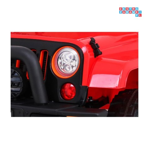 [BRD-7588] Terenowy Full Time 4WD 4x45W 12V/10Ah koła EVA, pilot, LED - czerwony