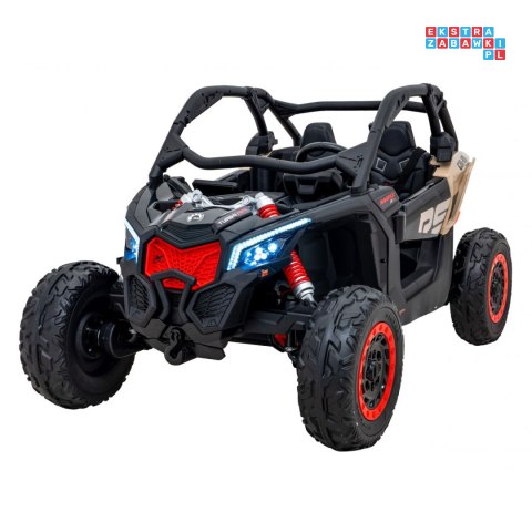[DK-CA001] Buggy Maverick Turbo RR dwuosobowy 4x200W 24V/14Ah koła EVA, ekoskóra, LED - czarny