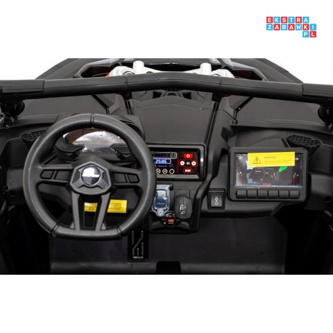 [DK-CA001] Buggy Maverick Turbo RR dwuosobowy 4x200W 24V/14Ah koła EVA, ekoskóra, LED - czarny