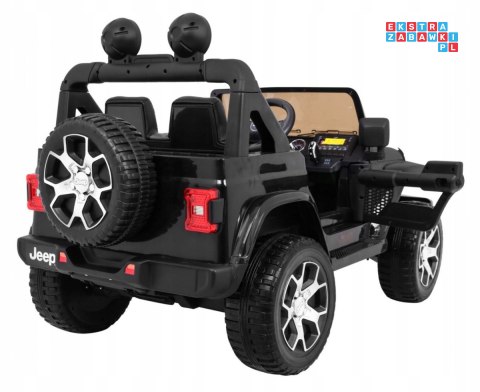 [JWR555] Jeep Wrangler Rubicon 4x45W 12V/14Ah EVA, pokrowiec, pilot, LED, MP3, BT - czarny
