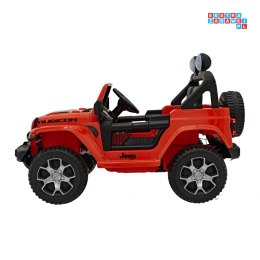 [JWR555] Jeep Wrangler Rubicon 4x45W 12V/14Ah EVA, pokrowiec, pilot, LED, MP3, BT - pomarańczowy