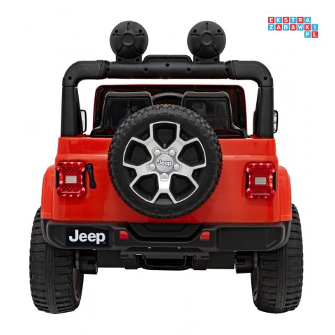 [JWR555] Jeep Wrangler Rubicon 4x45W 12V/14Ah EVA, pokrowiec, pilot, LED, MP3, BT - pomarańczowy