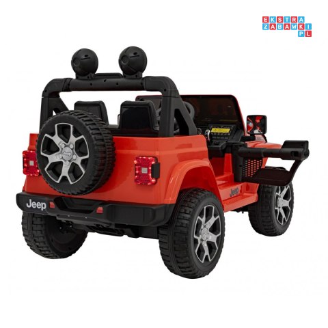 [JWR555] Jeep Wrangler Rubicon 4x45W 12V/14Ah EVA, pokrowiec, pilot, LED, MP3, BT - pomarańczowy