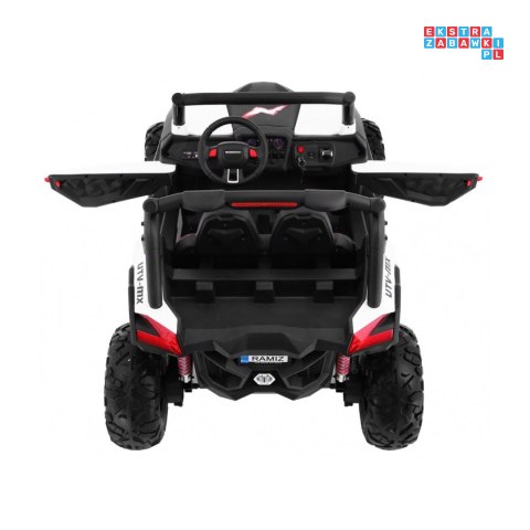 [XMX-603] Buggy SUPERSTAR UTV-MX dwuosobowy 4x45W 12V/18Ah pilot, pokrowiec, LED, BT - biały