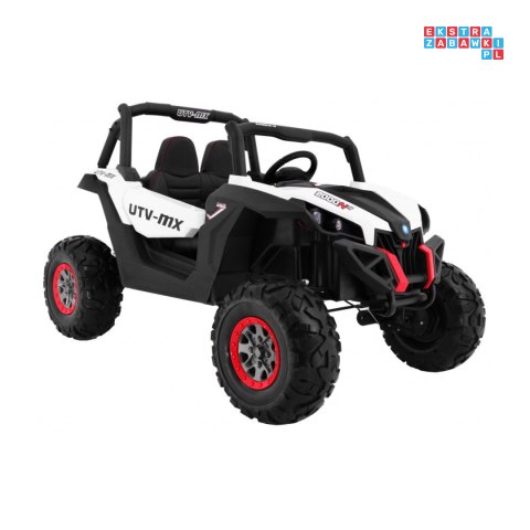 [XMX-603] Buggy SUPERSTAR UTV-MX dwuosobowy 4x45W 12V/18Ah pilot, pokrowiec, LED, BT - biały