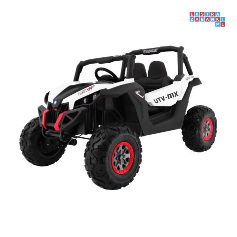[XMX-603] Buggy SUPERSTAR UTV-MX dwuosobowy 4x45W 12V/18Ah pilot, pokrowiec, LED, BT - biały