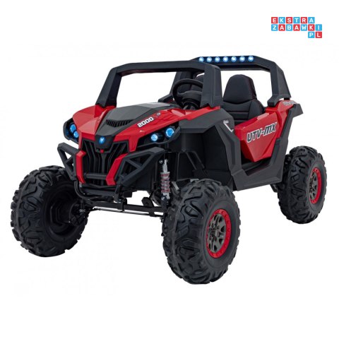 [XMX-603B] Duży Buggy SUPERSTAR UTV-MX 2000N dwuosobowy, wersja 300W 4x75W, 24V/9Ah pilot, pokrowiec, LED, MP3 - czerwony