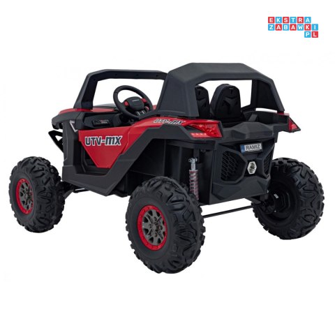 [XMX-603B] Duży Buggy SUPERSTAR UTV-MX 2000N dwuosobowy, wersja 300W 4x75W, 24V/9Ah pilot, pokrowiec, LED, MP3 - czerwony