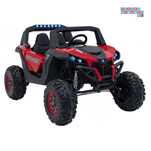 [XMX-603B] Duży Buggy SUPERSTAR UTV-MX 2000N dwuosobowy, wersja 300W 4x75W, 24V/9Ah pilot, pokrowiec, LED, MP3 - czerwony