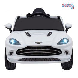 [S310] Aston Martin DBX na akumulator 4x25 12V/7Ah Pilot EVA Wolny Start Audio LED - biały