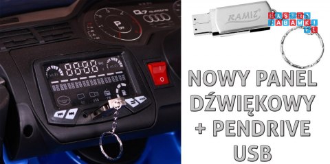 Audi Q7 Quattro S-Line 2X45W z Pilotem Wolny Start EVA Radio MP3 LED