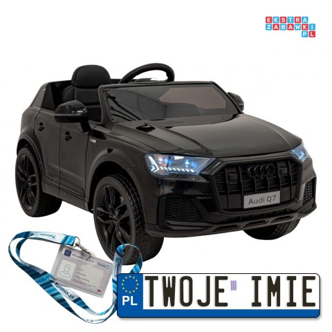 Audi Q7 new Lift pojazd na akumulator ekoskóra koła EVA bluetooth MP3 pasy