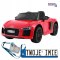 [JJ2198] Audi R8 Spyder na akumulator 2x45W 12V/7Ah Pilot EVA Wolny Start MP3 LED - czerwony