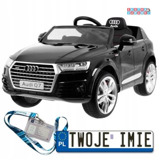 Czarne Audi Q7 na akumulator - Pilot, EVA, Wolny Start, MP3, LED