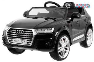 Czarne Audi Q7 na akumulator - Pilot, EVA, Wolny Start, MP3, LED
