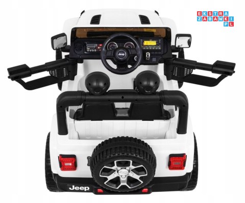 [JWR555] Jeep Wrangler Rubicon 4x45W 12V/14Ah EVA, pokrowiec, pilot, LED, MP3, BT - biały