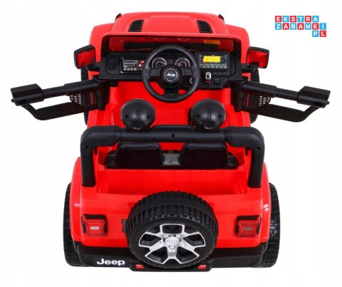 [JWR555] Jeep Wrangler Rubicon 4x45W 12V/14Ah EVA, pokrowiec, pilot, LED, MP3, BT - czerwony