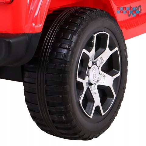 [JWR555] Jeep Wrangler Rubicon 4x45W 12V/14Ah EVA, pokrowiec, pilot, LED, MP3, BT - czerwony