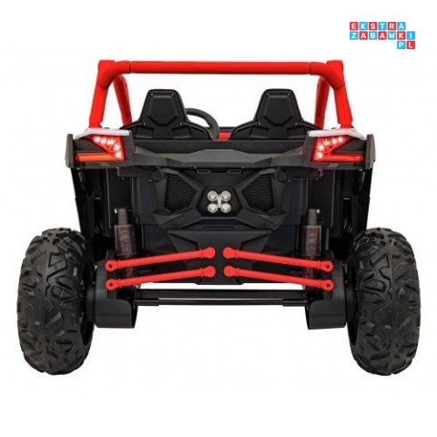 [KKL-808] Buggy SR SUPER 66 dwuosobowy 4x75W 24V/7Ah pilot, LED, MP3 - czerwony