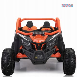 SR SUPER 66 buggy na akumulator dwuosobowy - pomarańczowy, 4x75W, 24V/7Ah, pilot, LED, MP3 [KKL-808]