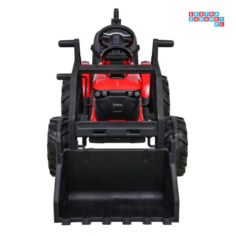 [SX2068] Wielki traktor 720-T z przyczepką i łyżką 2X200W 24V/10Ah ekoskóra pilot pokrowiec MP3