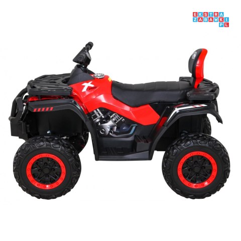 [S615] Quad ATV XT-speed 4x80W 24V/10Ah EVA, pokrowiec, LED, MP3 - czerwony
