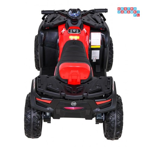 [S615] Quad ATV XT-speed 4x80W 24V/10Ah EVA, pokrowiec, LED, MP3 - czerwony