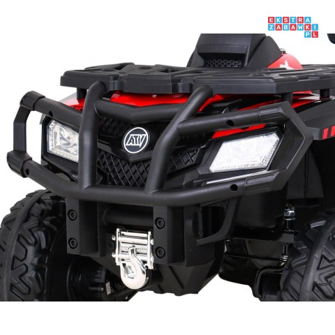 [S615] Quad ATV XT-speed 4x80W 24V/10Ah EVA, pokrowiec, LED, MP3 - czerwony