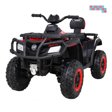 [S615] Quad ATV XT-speed 4x80W 24V/10Ah EVA, pokrowiec, LED, MP3 - czerwony