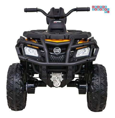 [S615] Quad ATV XT-speed 4x80W 24V/10Ah EVA, pokrowiec, LED, MP3 - żółty