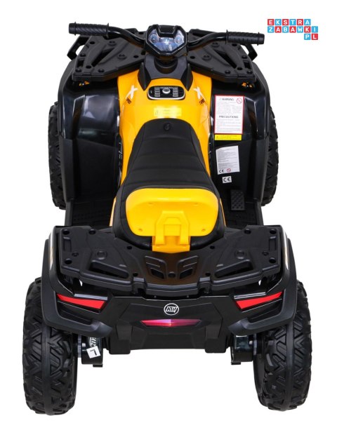 [S615] Quad ATV XT-speed 4x80W 24V/10Ah EVA, pokrowiec, LED, MP3 - żółty