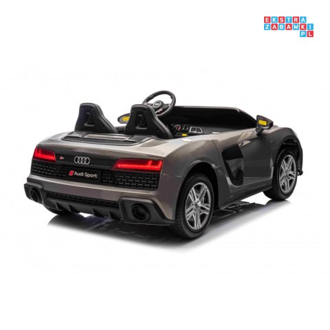 [A3000] Audi Spyder R8 Lift auto na akumulator 2x200W 24V/14Ah ekoskóra - szary
